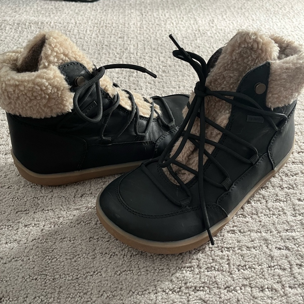 BeLenka Bliss Barefoot Wide Winter Fleece Lined Boots - Black Size 38 (6.5/7)
